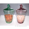 Variété personnalisée de bocal en verre pour bonbons